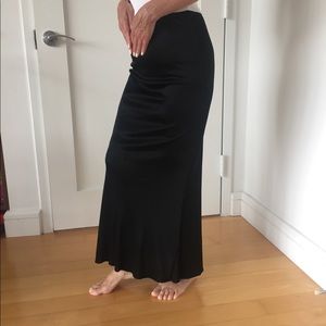 Chanel High-Waisted Satin Slip Maxi Skirt